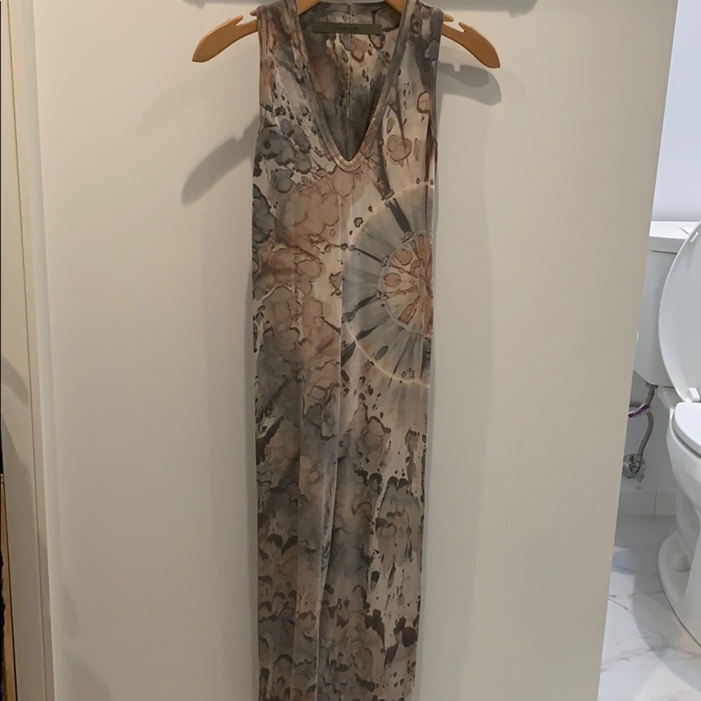 Enza Costa Sleeveless U-Neck Midid Dress